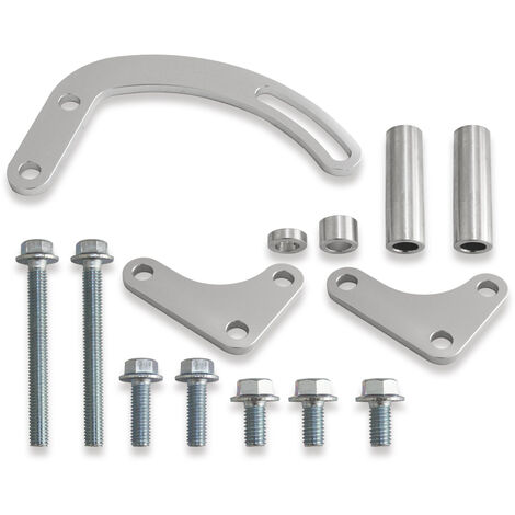 Le support de pompe de direction assistée SBC définit le remplacement réglable en alliage d'aluminium pour Chevy
