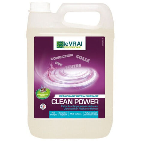 Le vrai clean power - detachant ultra puissant - 5 litres - LE VRAI PROFESSIONNEL - Nettoyant multi-surfaces