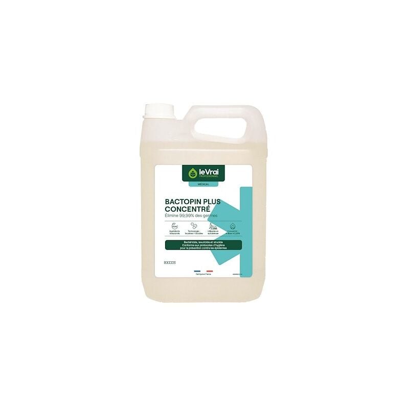 Le Vrai Actionpin - Le vrai detergent desinfectant ddo concentre bactopin s - 5 l - act 3812 - Entretien des sols