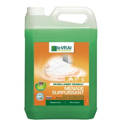 Le vrai - menage surpuissant concentre - 5 litres - LE VRAI PROFESSIONNEL - Détergents sol