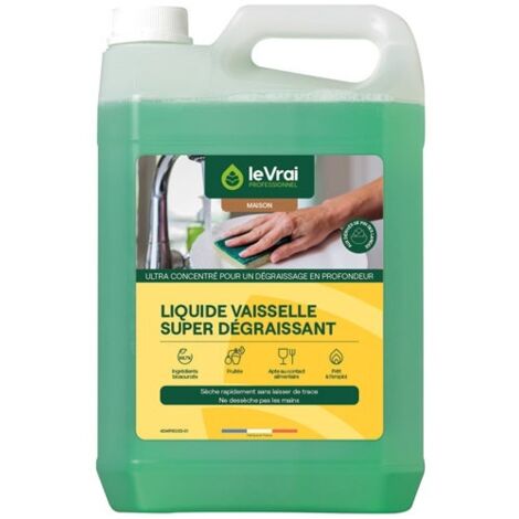 LE VRAI PRO MAISON - Liquide vaisselle super dégraissant 5L
