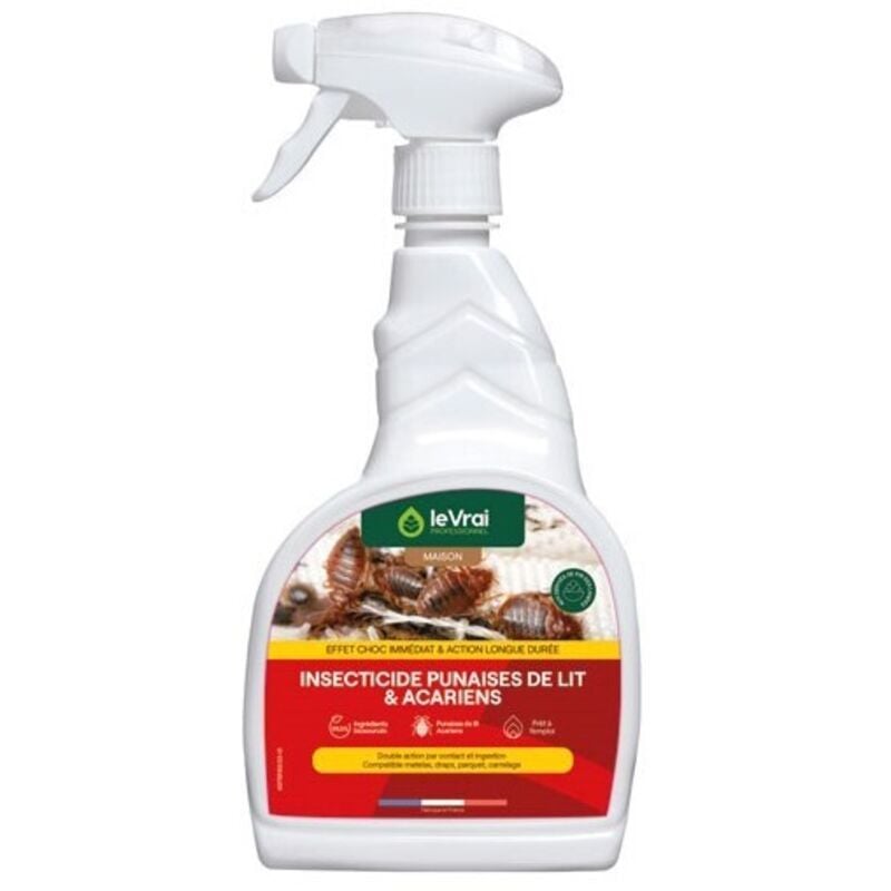 Insecticide punaises de lit et acariens 750 ml - Le Vrai Professionnel