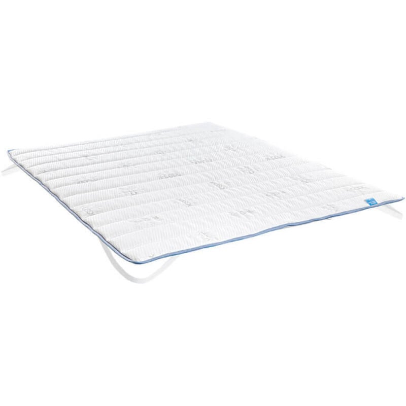 Relax - Topper x Cool Effet froid Garnissage fibres et mousse Respirant Haute fraîcheur Confort supplémentaire Fermeté moyenne Améliore 140x190 cm
