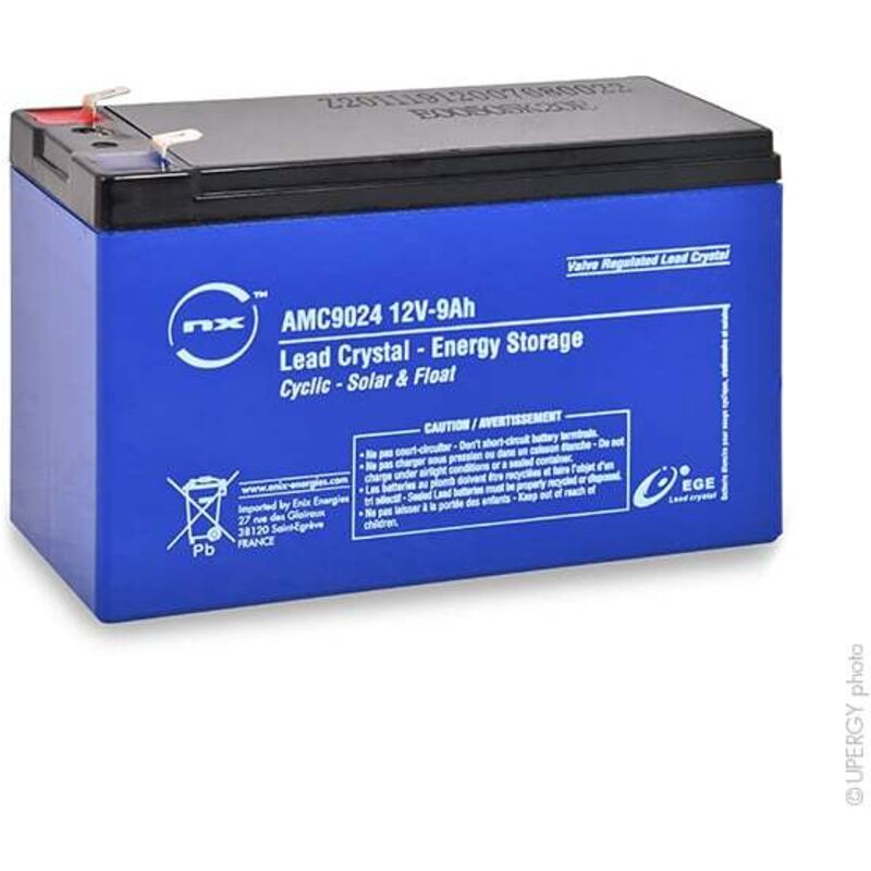NX - Batterie lead crystal 6-HCNFJ-7.2 12V 9Ah F6.35