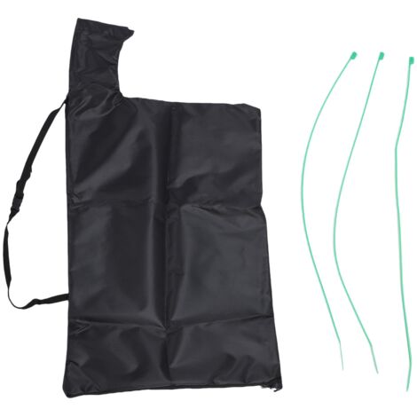 [Leaf Blower Vacuum Bag Replacement] [Oxford Cloth] Sac de Remplacement pour Souffleur/Aspirateur à Feuilles avec Zip, Poignée et Attaches en Oxford (78x58x40cm, 92g, Noir, 3 Attaches)