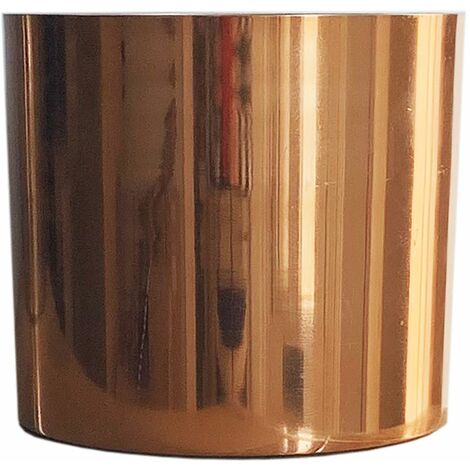 Leaf Metal Planter Plant Pot with Polished Copper Finish 20 x 18cm