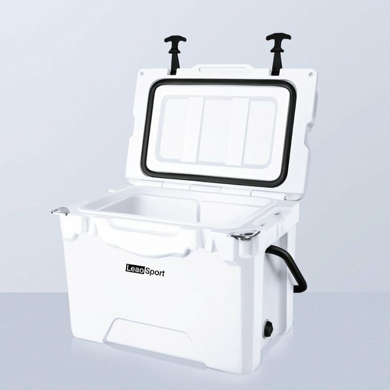 

25QT Refrigeradores de coche Nevera 22,5L 250 KG Carga 2 en 1 Enfriador Calentador Caja de hielo Sin electricidad Mini congelador portatil de viaje