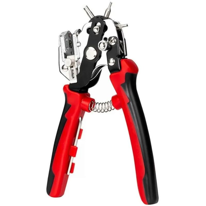 Leather Hole Punch Tool Multi Hole Sizes 45 Steel Puncher for Belts, Watch Bands, Straps, Dog Collars, Saddles, Shoes, Fabric, DIY Home, Craft