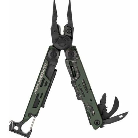 Leatherman Multitool Signal Grün Topo inkl. Nylon Holster