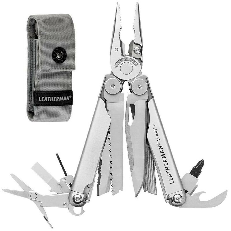 

Leatherman Multiherramientas - Leatherman Wave Plus 832524 Con Funda Nylon Multiherramienta 18 Usos