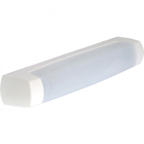 L'Ebenoid – Réglette de salle de bain 55311 LED 400lm 3000K blanc – Indice de protection IP24 – Dimensions 445x64x90mm – Douille S19