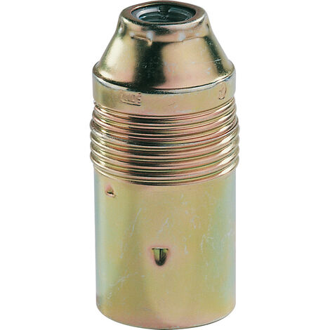 L'Ebenoid – Douille E14 en acier laitonné – Raccord à vis ø 11 mm – Conçue pour ampoules E14 – Installation facile et sécurisée