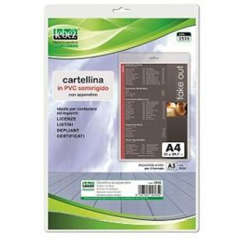 Lebez 2535 porta documenti PVC Trasparente
