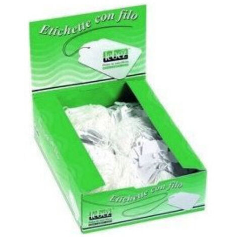 Lebez Etichette non adesive bianche 500 pezzi 2,8x43 mm Modello A391 per pacchi