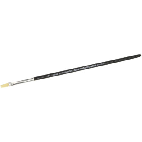 Lebez Pennello setola pura 20x30 cm punta a spatola manico in legno per pittura