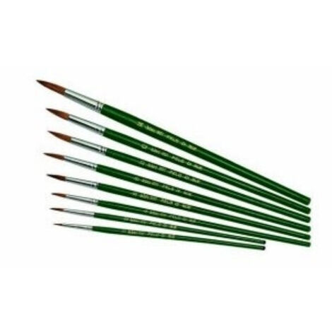 Lebez Pennello Verniciatura 1557/8B Set 12 pz Pelo di Bue Punta Tonda