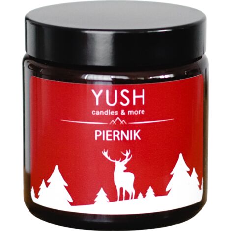 Lebkuchen-Sojakerze, 100 % Sojawachs – YUSH – 120 ml