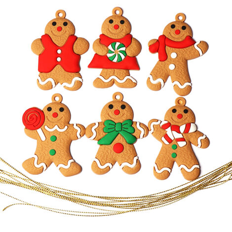 Lebkuchen-Weihnachtsbaumschmuckstücke – Traditionelle Festtagsdekoration