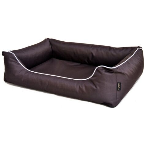 Lebon Hundebett Paula eckig dunkelbraun Transportboxen & Häuser