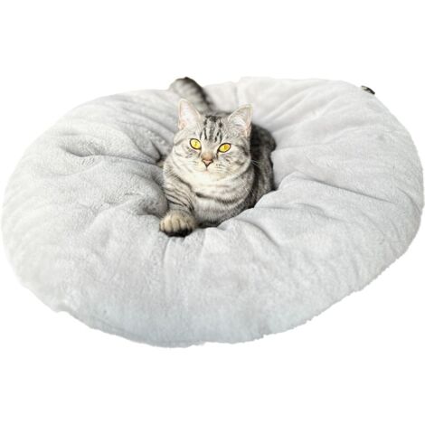 Lebon Katzenbett Bella Plüsch grau Bett