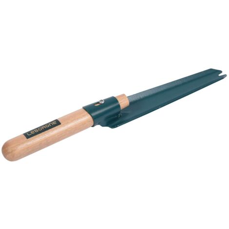 Leborgne, Duopro, coltello diserbo in acciaio per giardinaggio, ideale per uso domestico e professionale, leggero (0,26 kg), facile manutenzione di giardini e spazi verdi