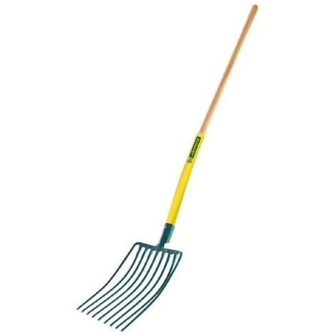 LEBORGNE - Fourche à cailloux 9 dents manche bois certifié PEFC 100% 130cm - 424350