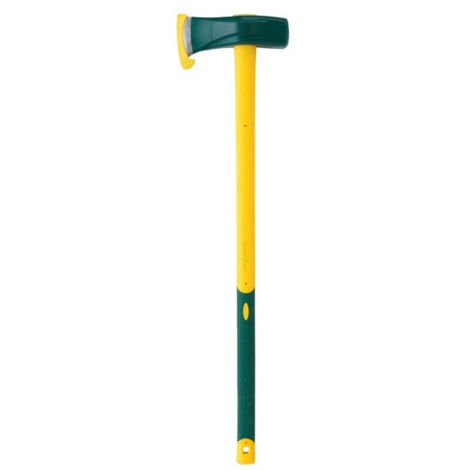 Leborgne – Merlin éclateur 3,7 kg – Manche composite Novagrip 90 cm – Tête en acier forgé pour fendre bûches – Nez d'accrochage
