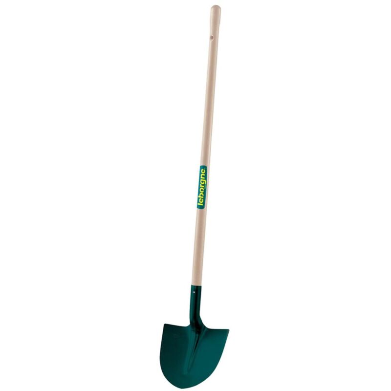 LEBORGNE  - pelle ronde t&ocirc;le - 27cm - manche bois 130 cm pefc L-5277