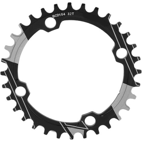 Lebycle 104BCD 32T Schwarzes Kettenblatt für Mountainbikes, Narrow-Wide-Kette, Kurbelgarnitur-Teile