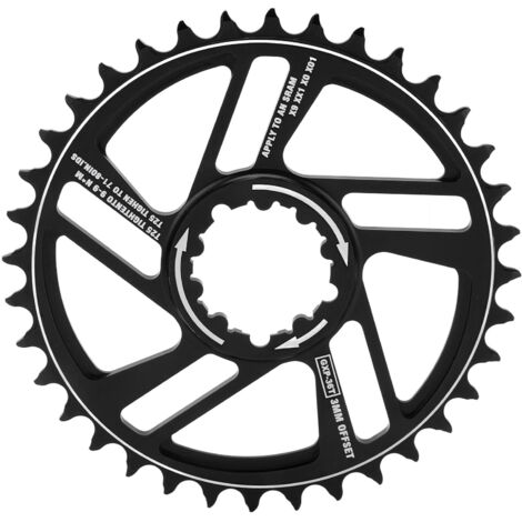 Lebycle 36T Fahrradritzel, 3 mm Versatz, Direktmontage, Narrow-Wide-Profil, kompatibel mit SRAM GXP, schwarz