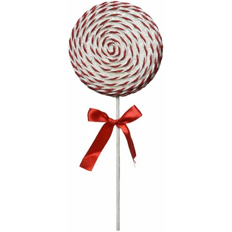 Lecca-lecca, decorazione natalizia per albero di natale e centro tavola -Bianco
