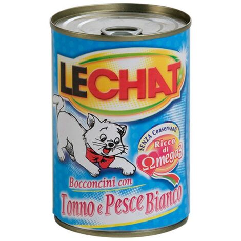 LeChat Bocconcini Barattolo 720gr Tonno e Pesce Bianco
