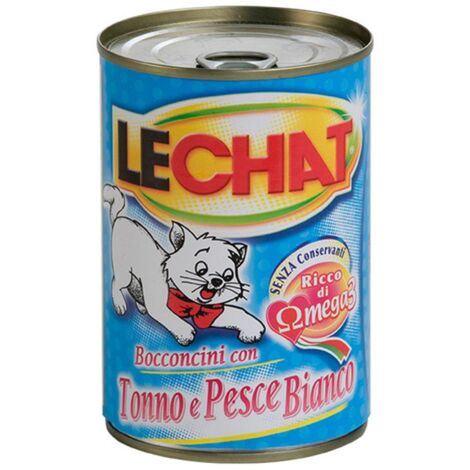 LeChat Bocconcini Barattolo 720gr Tonno e Pesce Bianco