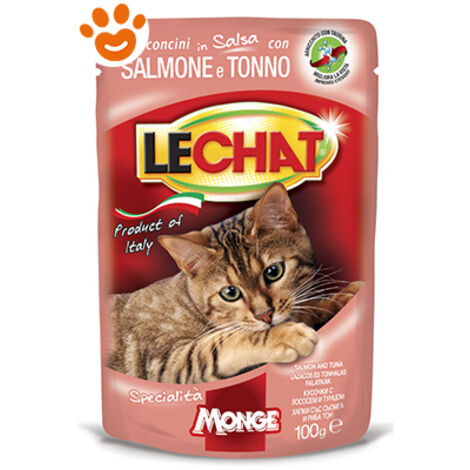 LECHAT BOCCONCINI IN SALSA 100 GRAMMI SALMONE E TONNO
