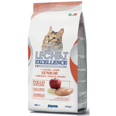 LECHAT EXCELLENCE CROCCANTINI GATTO 1.5 KG SENIOR CON POLLO