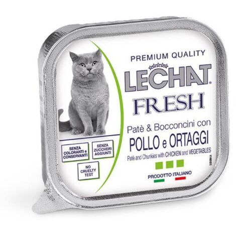 LECHAT FRESH - PATE' E BOCCONCINI CON POLLE E ORTAGGI 100GR