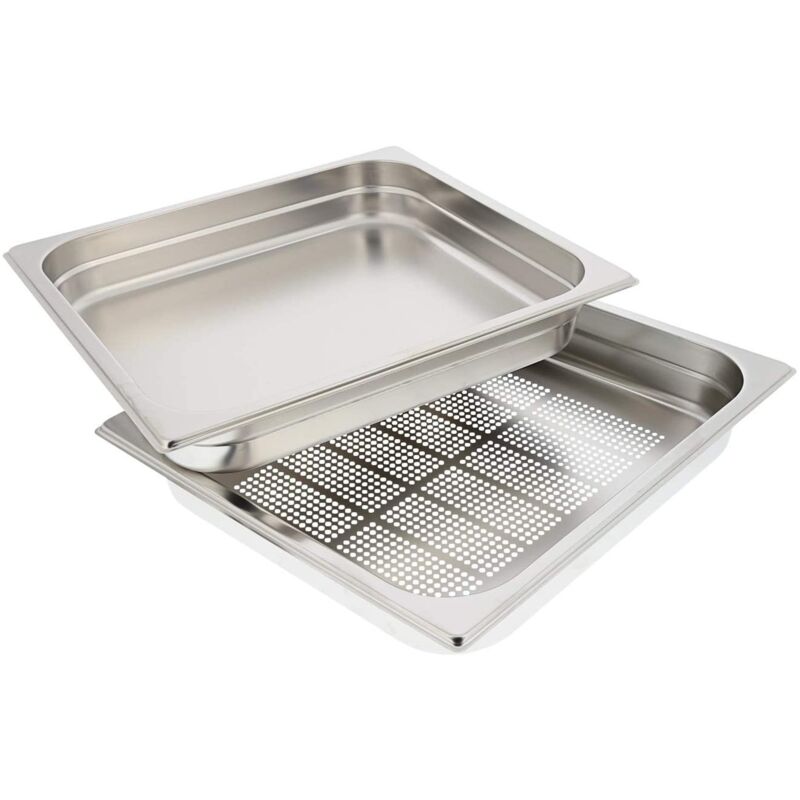 AEG - Lèche-frite en inox perforé (35,5 x 32,5 x 5cm) pour Four 140024982054