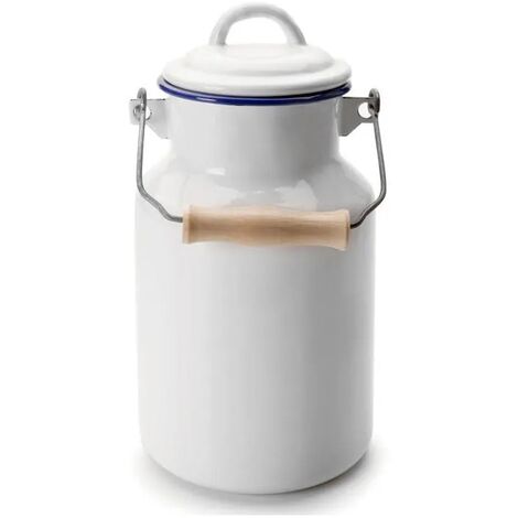 LECHERA 1 L ACERO ESMLATADO BLANCA