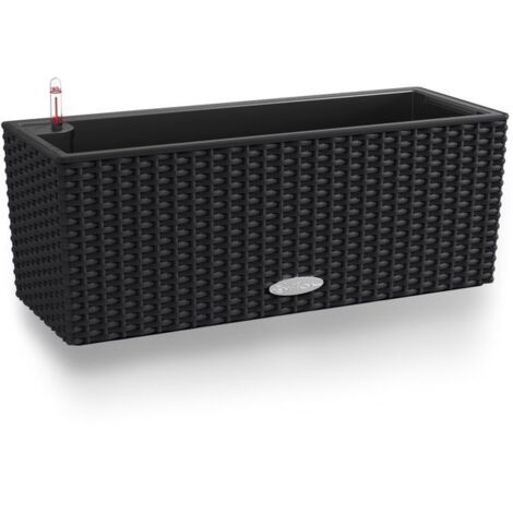 LECHUZA BALCONERA Cottage 50 Komplettset graphit schwarz