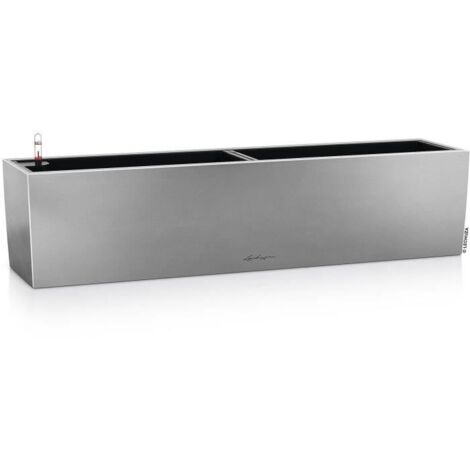 LECHUZA BALCONERA Steel 80 Komplettset perlgrau satiniert