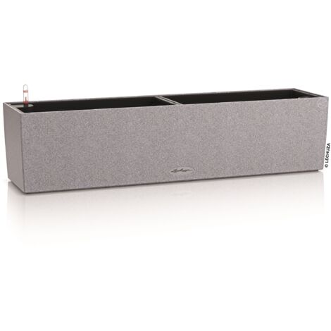 LECHUZA BALCONERA Stone 80 Komplettset steingrau