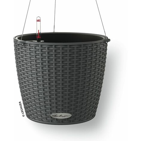 LECHUZA® Blumenampeln NIDO Cottage 28 Granit All-in-One