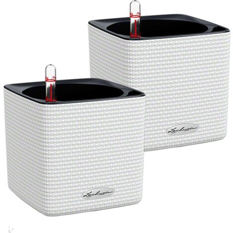Lechuza CUBE Color 14 Komplettset weiß Vorteilsset 2 Stück