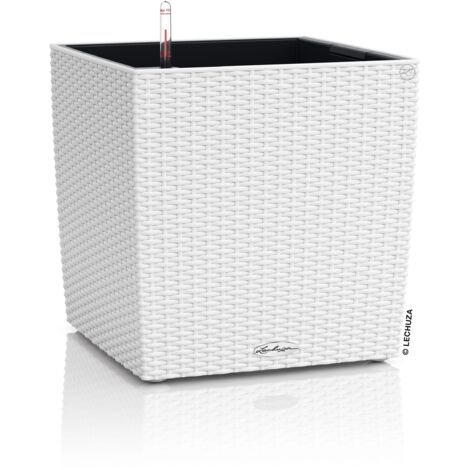 LECHUZA CUBE Cottage 50 Komplettset weiß