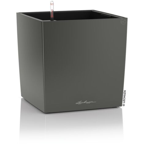 LECHUZA CUBE Premium 30 Komplettset anthrazit metallic
