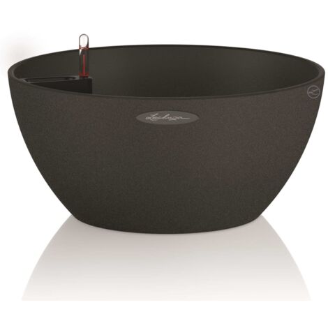 LECHUZA CUBETO Stone 30 Komplettset graphit schwarz