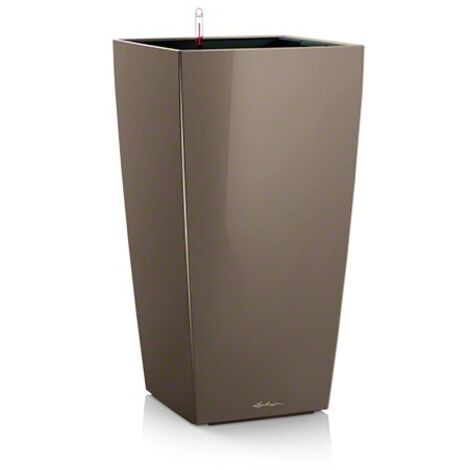 LECHUZA CUBICO Premium 30 Komplettset silber metallic