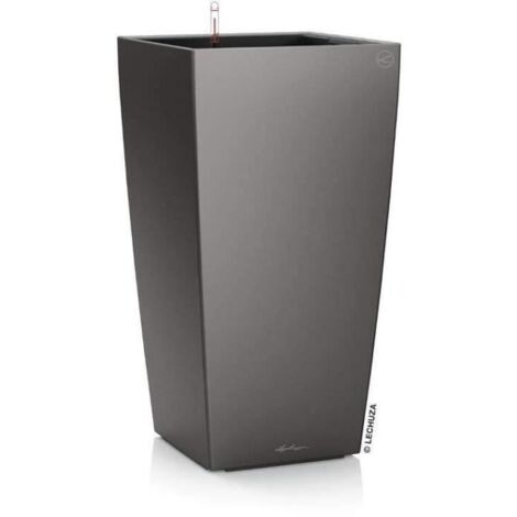 LECHUZA CUBICO Premium 40 Komplettset anthrazit metallic