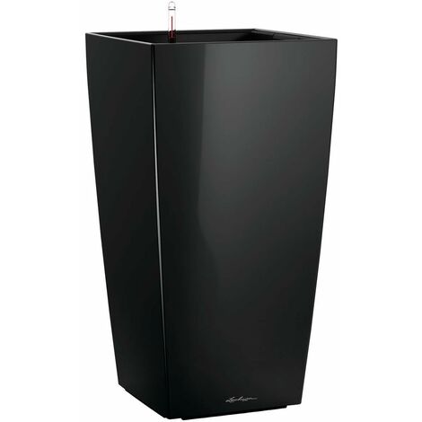 LECHUZA CUBICO Premium 40 nero lucido 18196