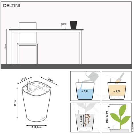 LECHUZA DELTINI Komplettset taupe hochglanz